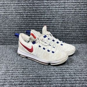 Nike Zoom KD 9  Kevin Durant Red White Blue Mens 12 Sneakers Shoes 843392-160